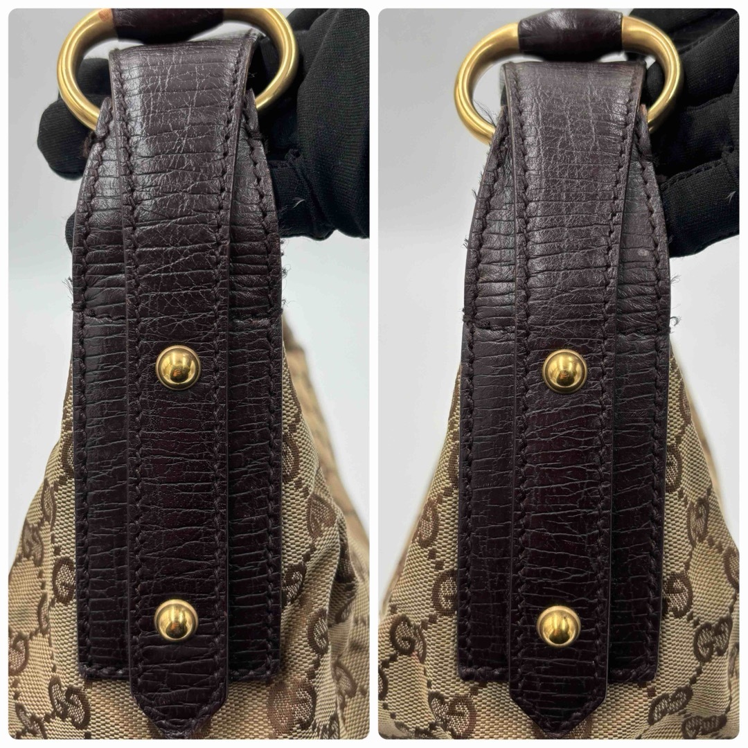 GUCCI - GUCCI グッチ ホースビット GGキャンバス× レザー ワン