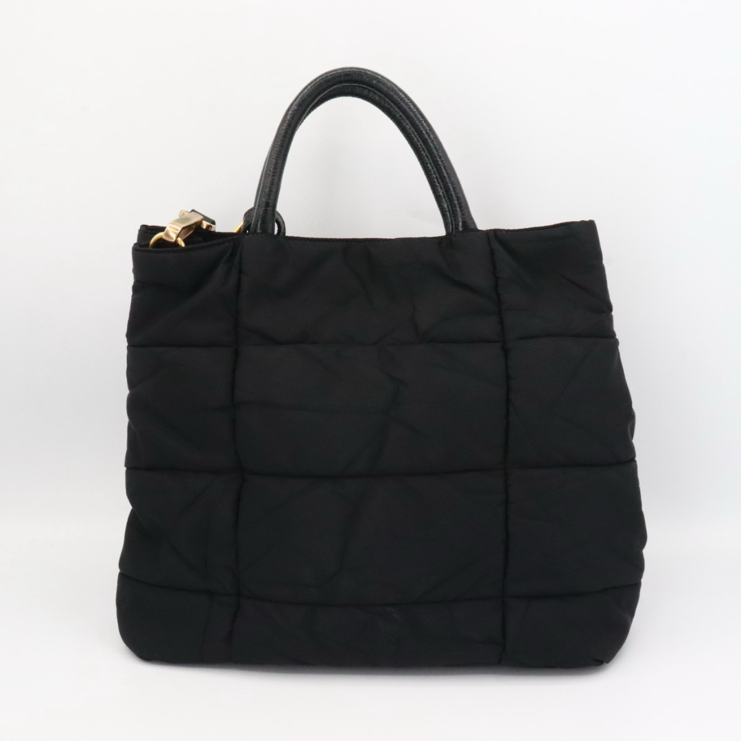 PRADA - 美品 プラダ ナイロン レザー 2WAY ハンドバッグ ブラックの