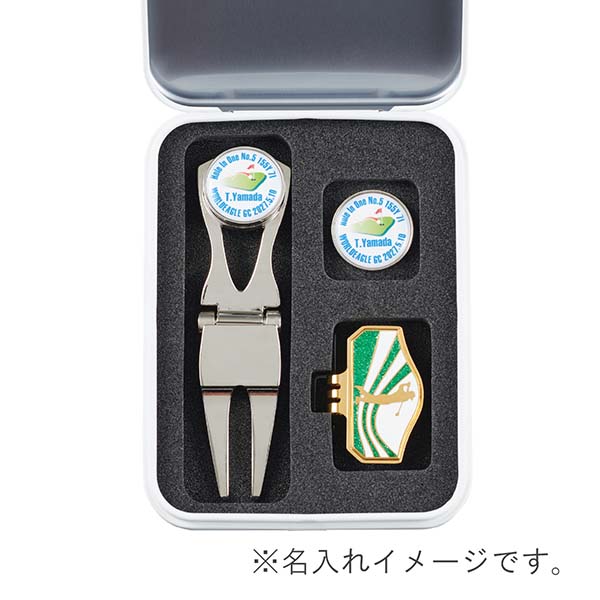 グリーンフォーク＆キャップゴルフマーカーセット（ゴルファー