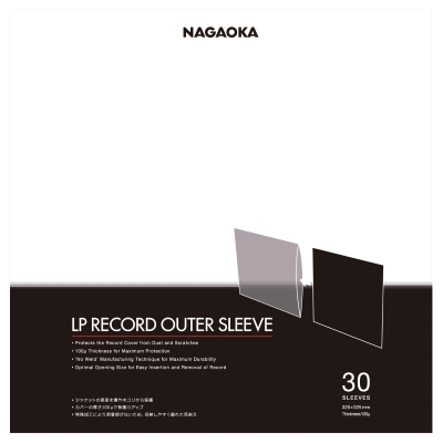 NAGAOKA LPレコードジャケットカバー JC30LP (30枚入り) | HMV&BOOKS