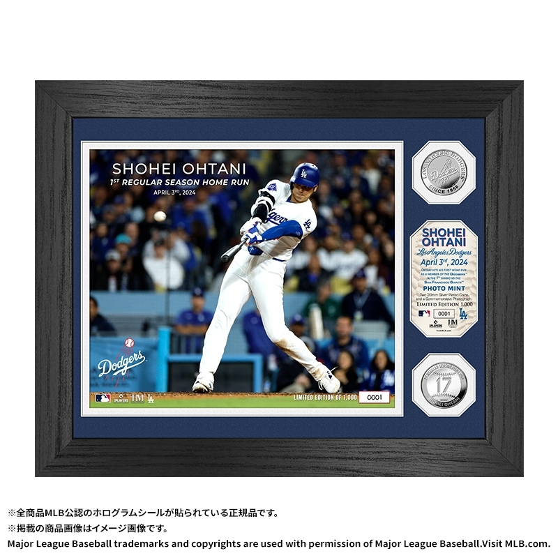 大谷翔平選手 2023 AL HR王獲得記念ダブルフォトミント Amazon.co.jp