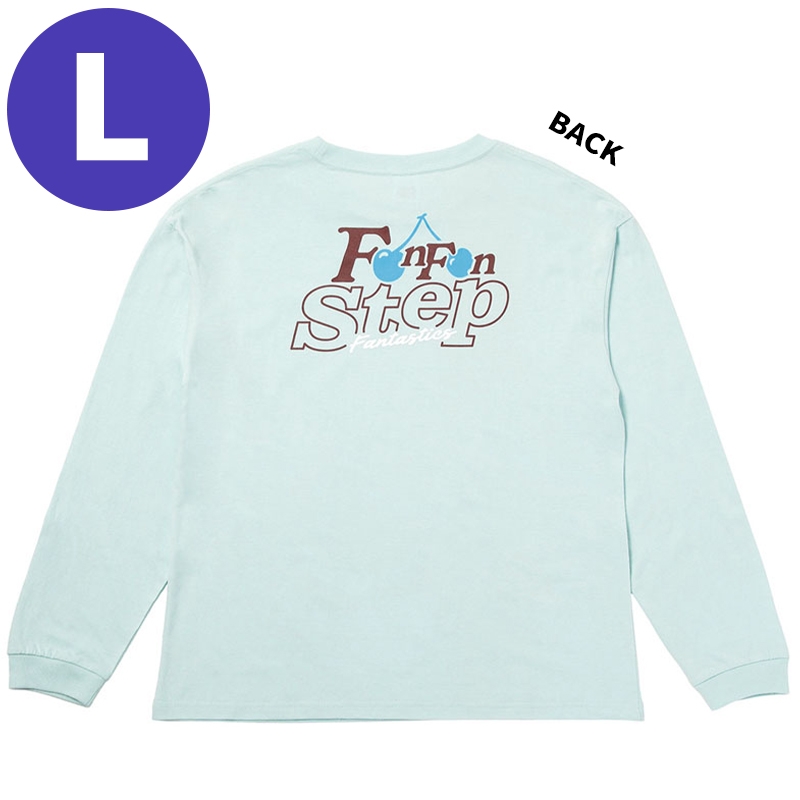 FAN FAN STEP ロングスリーブTシャツ/MINT BLUE/L : FANTASTICS from