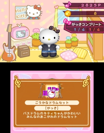 ハローキティとサンリオキャラクターズ ワールドロックツアー : Game