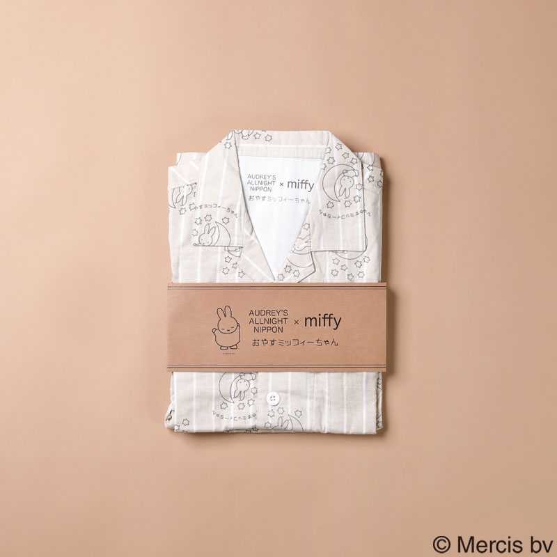 おやすミッフィーちゃんパジャマ（ベージュ×アイボリー）XS