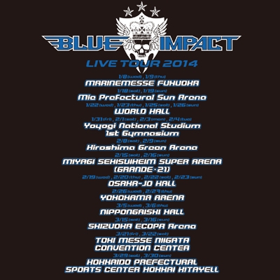 ツア－Tシャツ【S】ブラック/LIVE TOUR 2014 BLUE IMPACT : 三代目 J