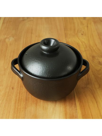 平手ごはん土鍋 3合 黒（土鍋・鍋小物）｜Madu（マディ）｜HAKKA公式