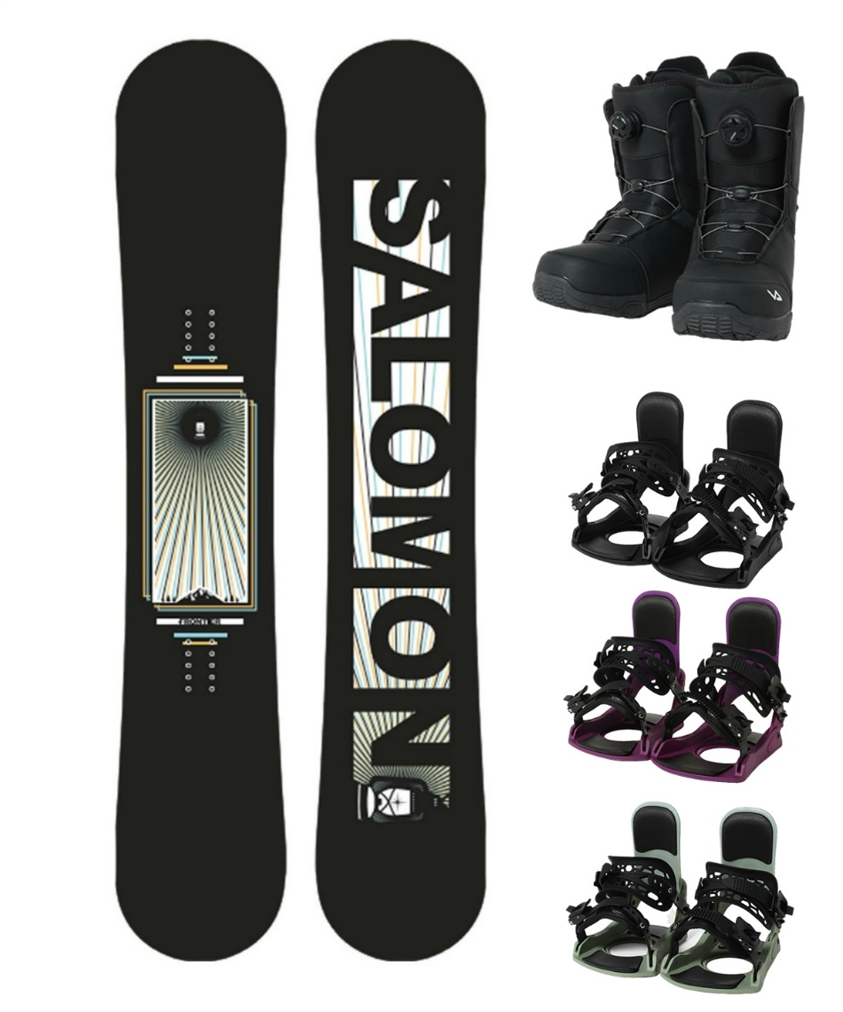 スノーボード 3点セット ボード板+ビンディング+ブーツ FRONTIER+