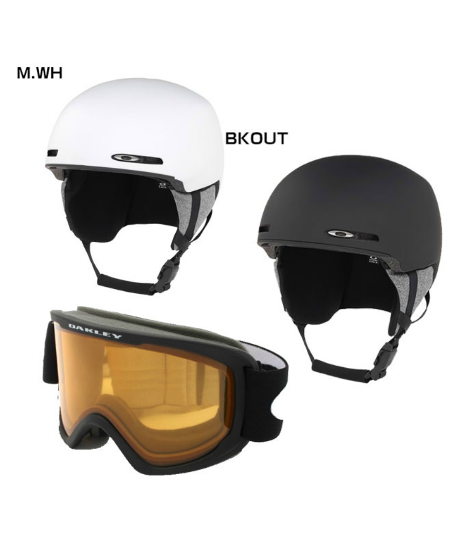 オークリー(OAKLEY) スキー スノーボードヘルメット HELMET+ゴーグル2