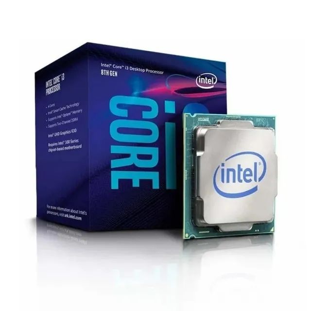 Processador Intel Core i3 8100, 4-Core, 4-Threads, 3.6GHz, 8ª