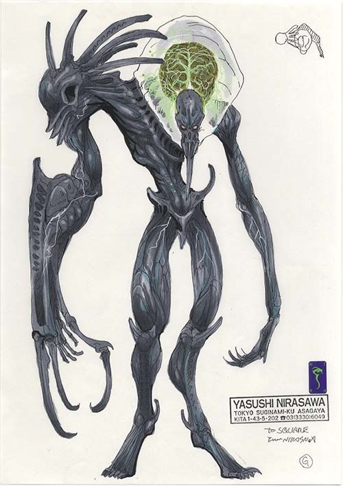 韮沢靖直筆カラーイラスト（線は印刷、着彩は肉筆） 7枚「ファイナル