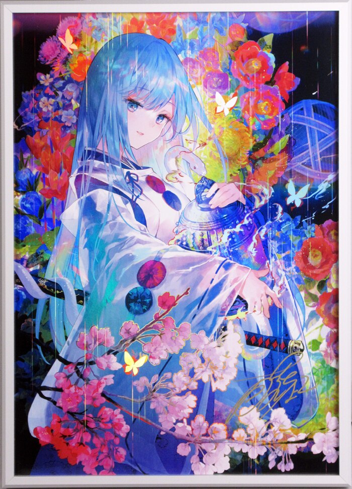 藤ちょこ 直筆サイン入り オーロラアート A4サイズ 絵守未來 【公式通販】