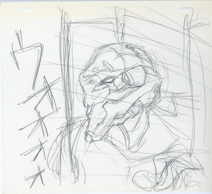 新世紀エヴァンゲリオン ラフ原画 EVA参号機