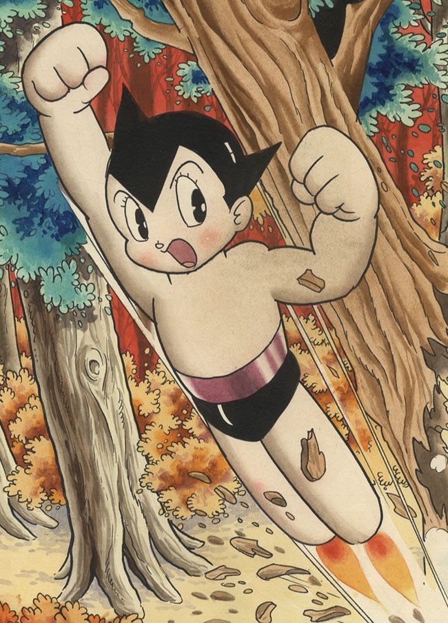 手塚治虫直筆カラー表紙原稿「鉄腕アトム」