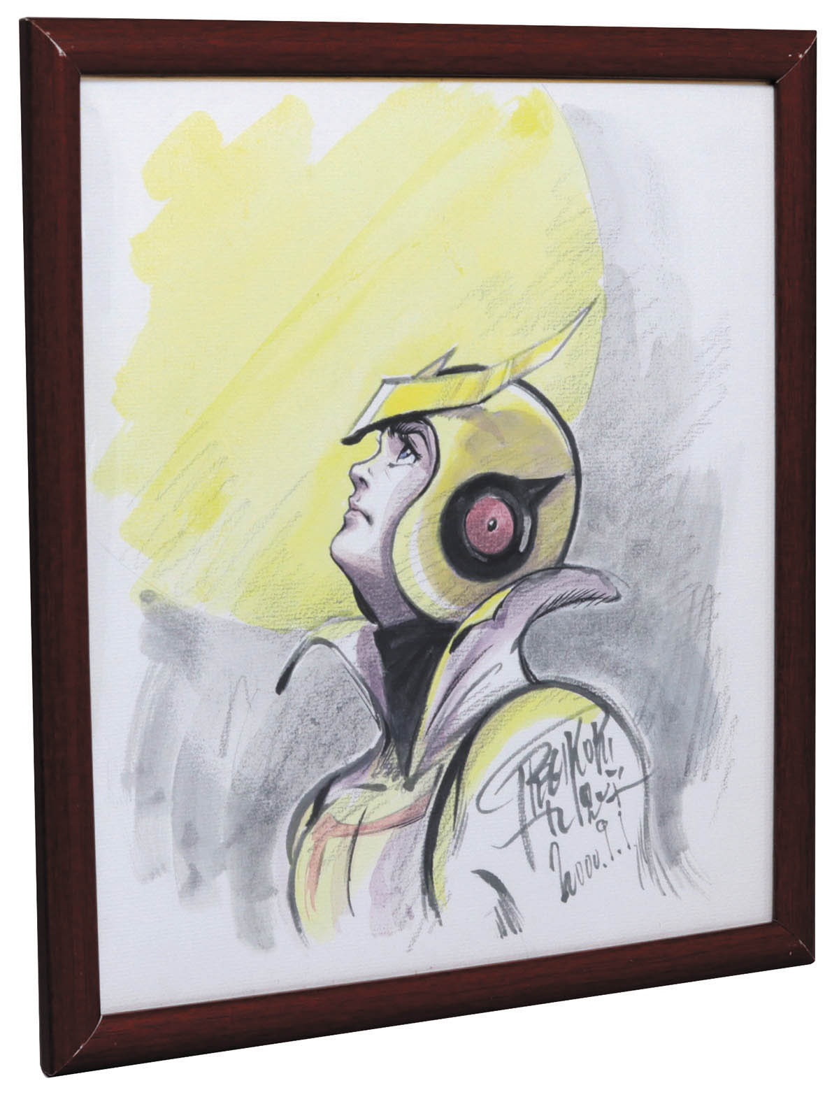 ヤッターマン 九里一平 直筆カラーイラストサイン色紙 ヤッターマン