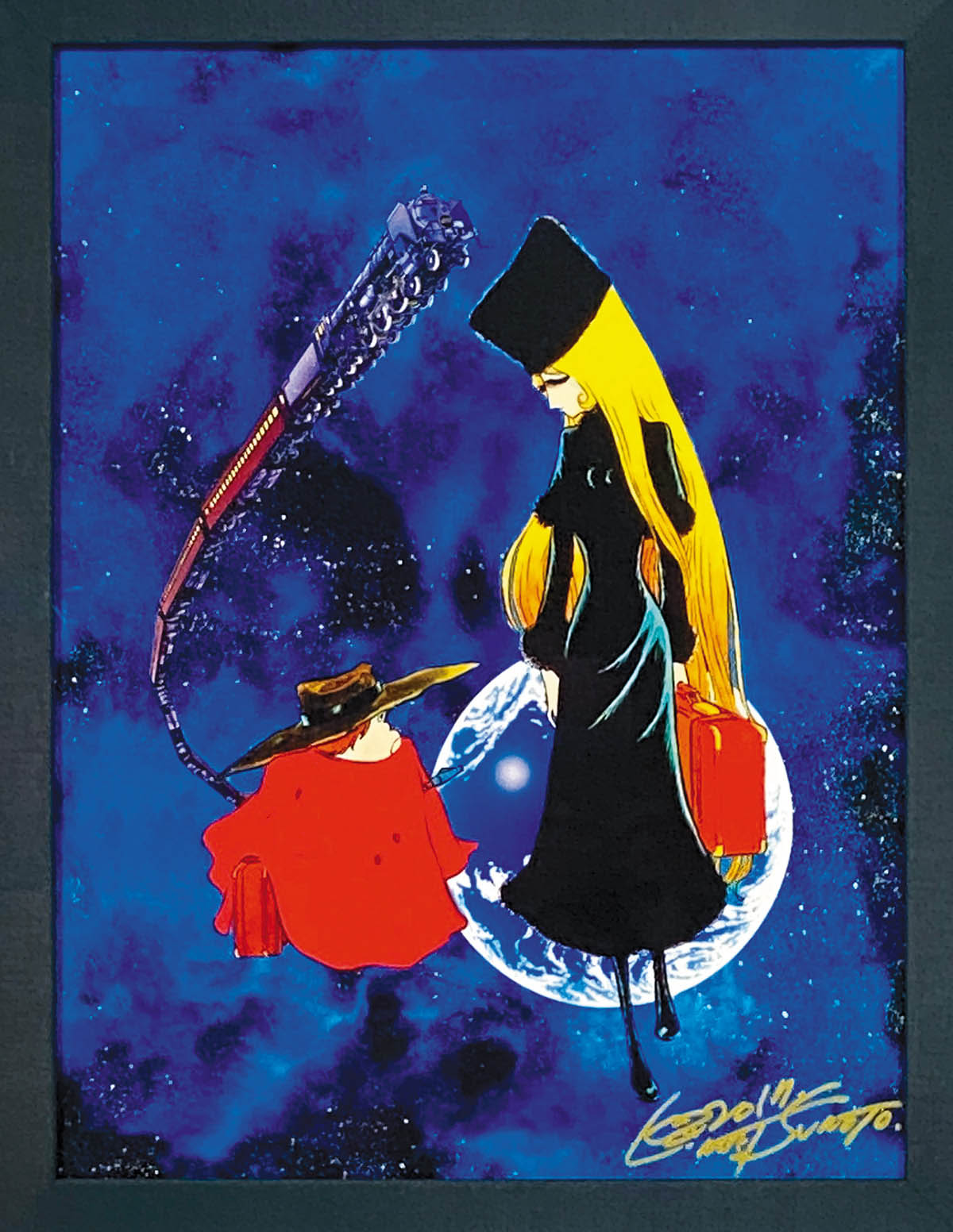 松本零士さん 銀河鉄道999 メーテル 直筆イラスト 松本零士さん 銀河