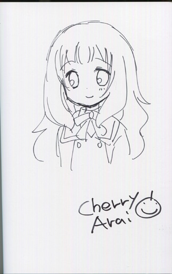 PG-6746]いちごの入ったソーダ水 1巻 直筆イラストサイン本 荒井チェリー