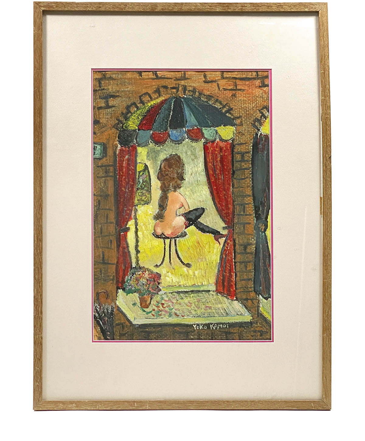 鴨居羊子「実りのヴィーナス」油彩10号 鴨居玲の姉 下着デザイナー