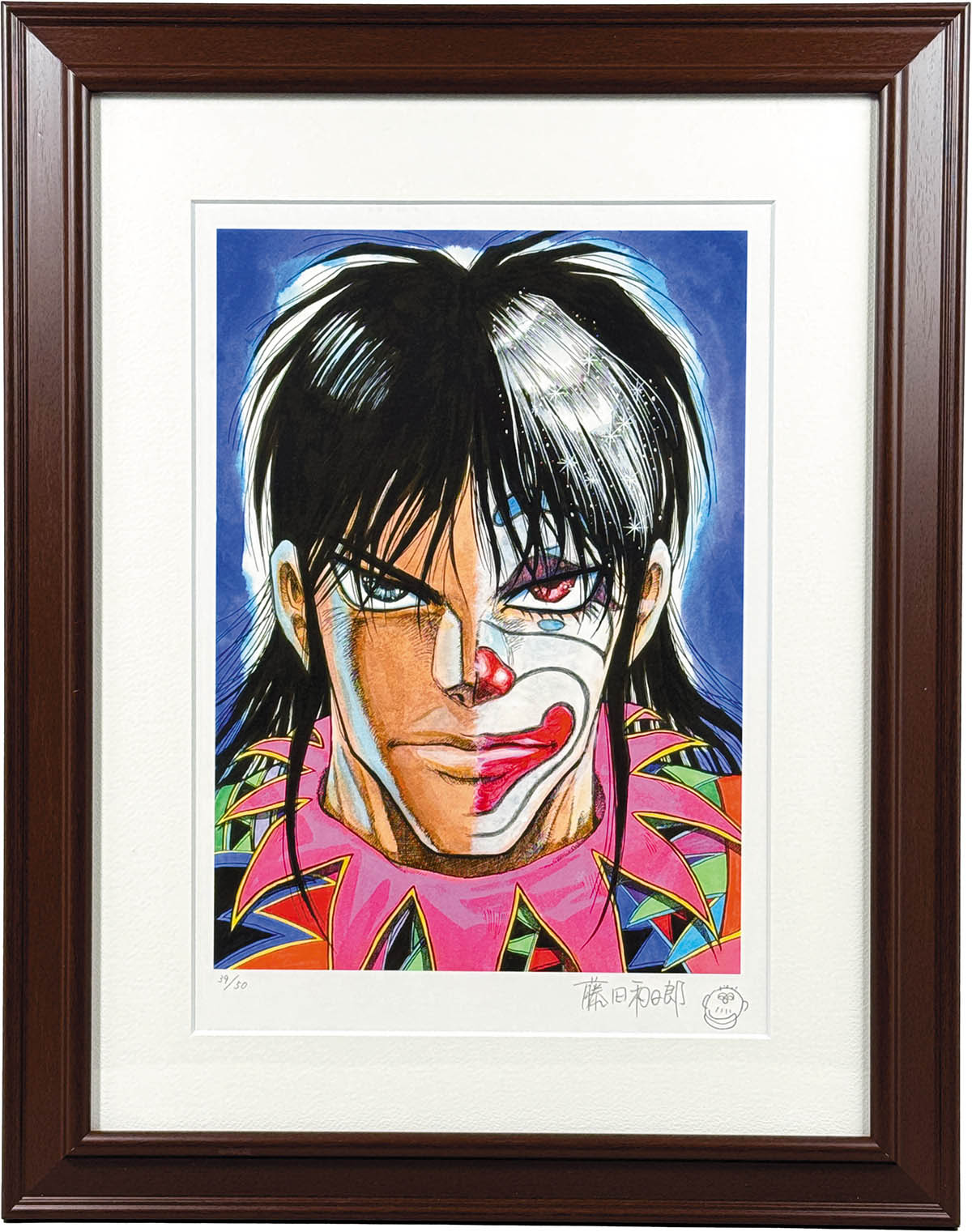 3123] 藤田和日郎 直筆サイン入りカラー複製イラスト「からくりサーカス」