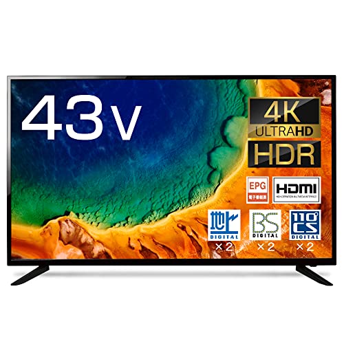 プ…ボ* 43型 4K HDRテレビ LE-4317AKT-BK プ…ボ* 43型 4K HDRテレビ LE