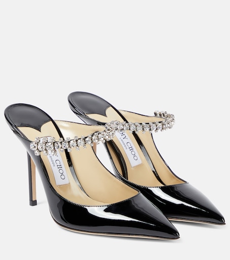 Bing 100 patent leather mules in black - Jimmy Choo | Mytheresa