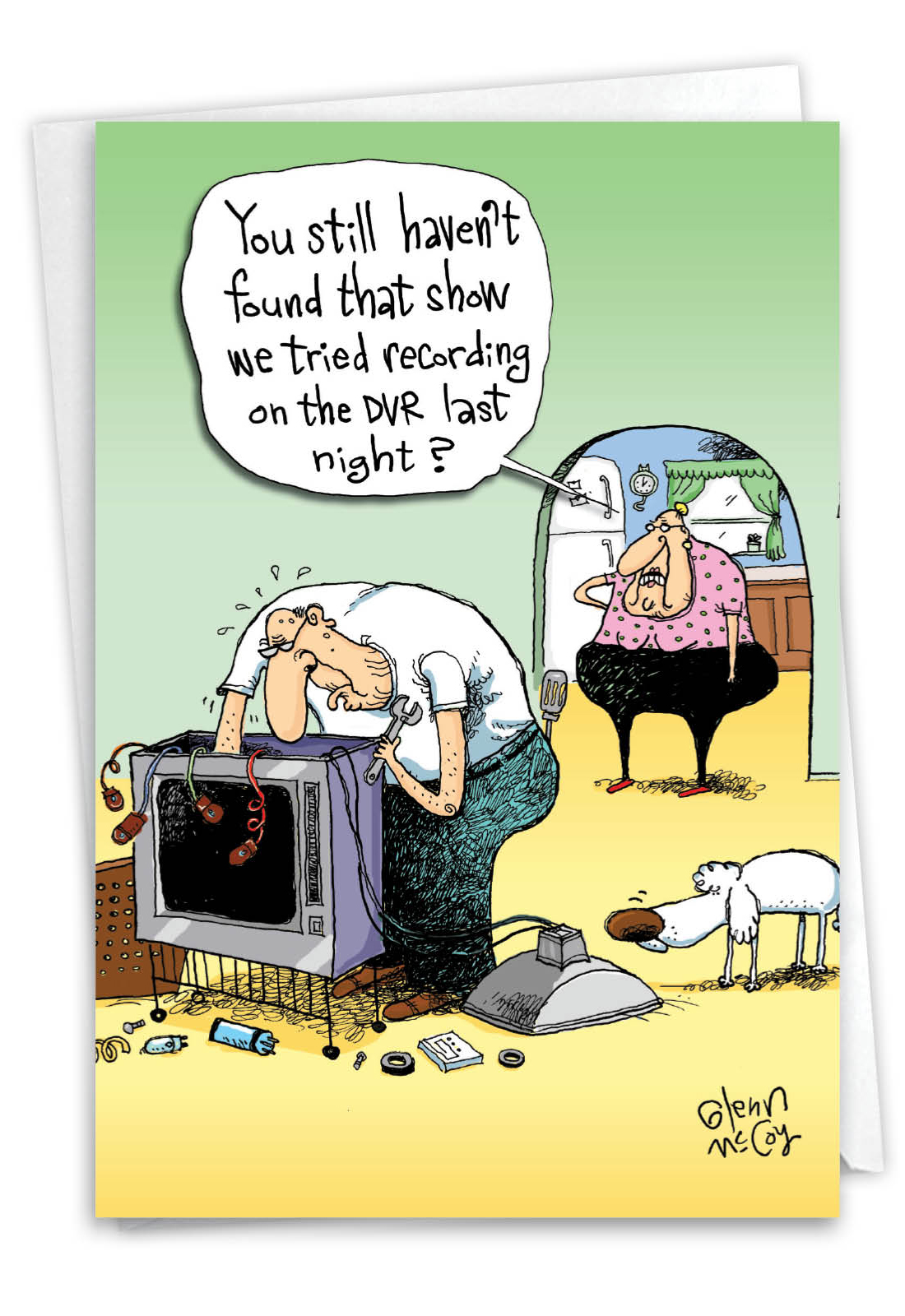 Old People DVR: Funny Birthday Card