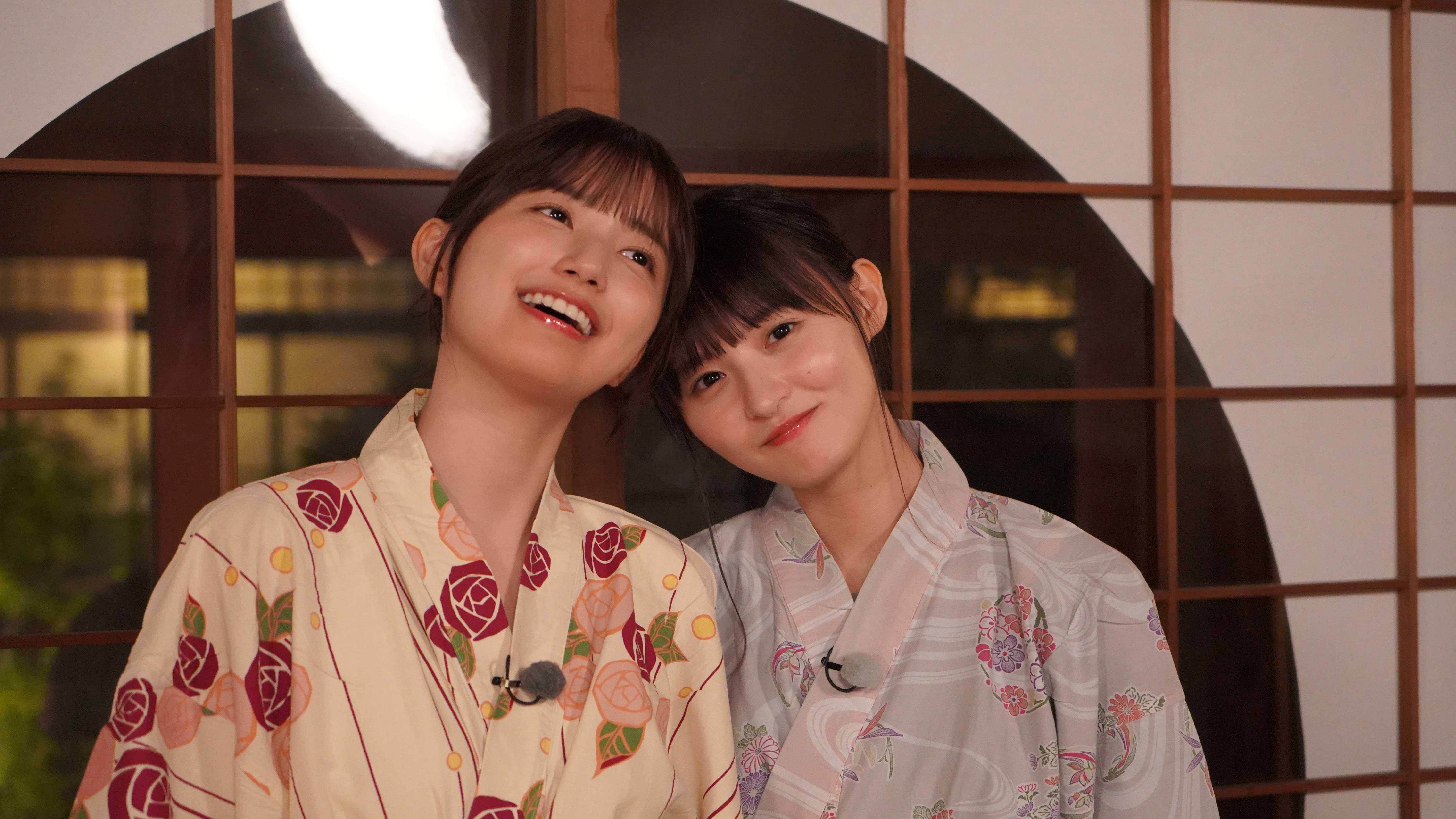 乃木坂46・遠藤さくら＆五百城茉央が愛媛へ 浴衣に着替えて“大好きな