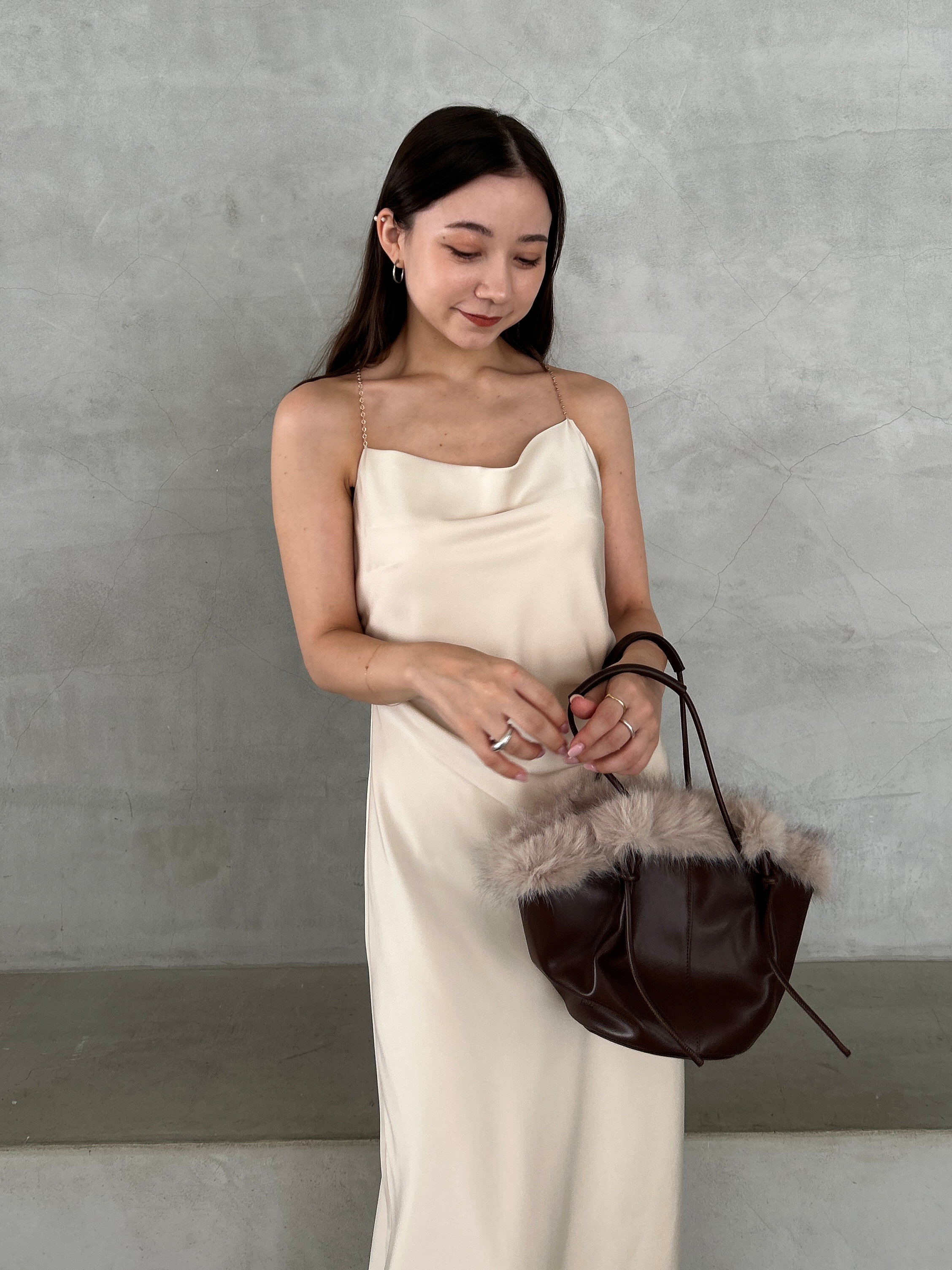 ファーバケットバッグ(ハンドバッグ)｜バッグ｜SNIDEL(スナイデル)の