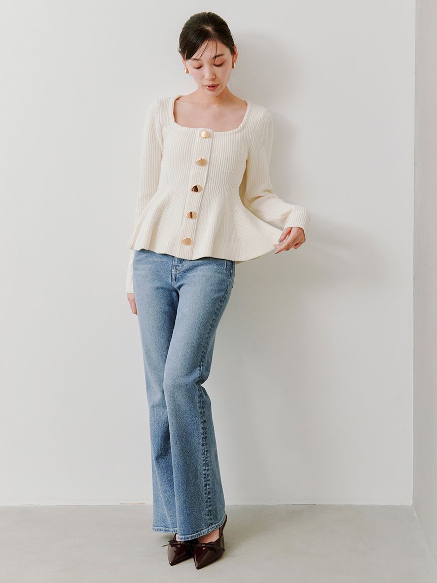 STYLEUPPANTS】ハイウエストフレア(ロングパンツ)｜パンツ｜SNIDEL