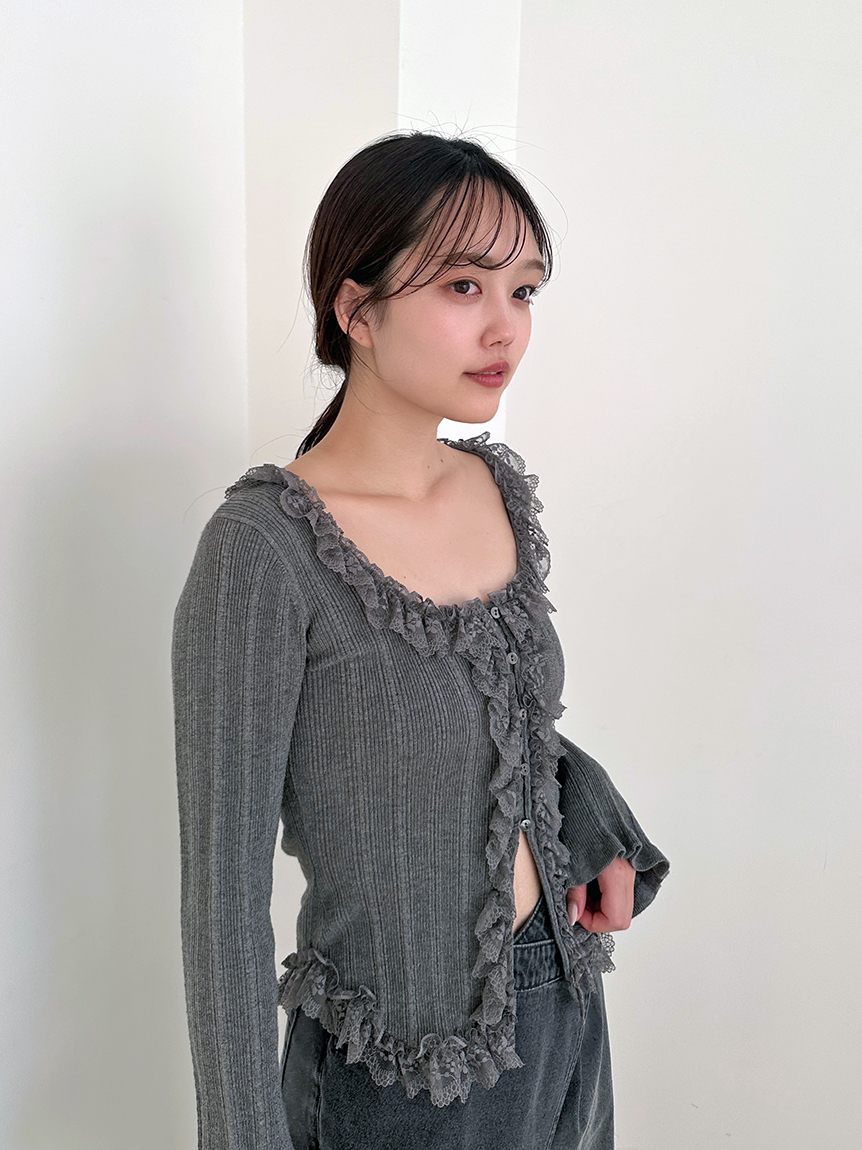 Sustainableフリルニットプルオーバー(ニット)｜トップス｜SNIDEL