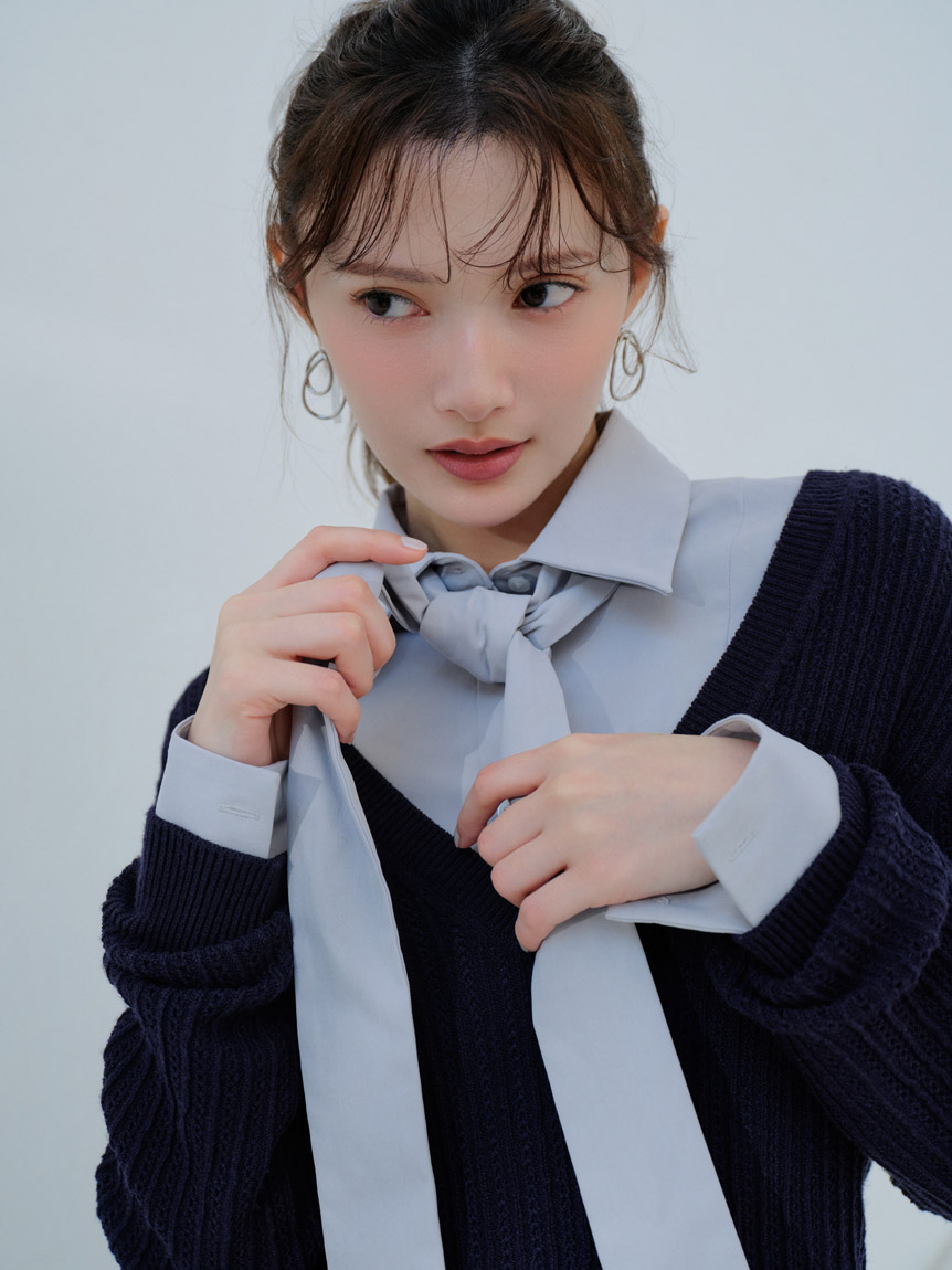 シャツコンビチュニック(シャツ・ブラウス)｜トップス｜SNIDEL