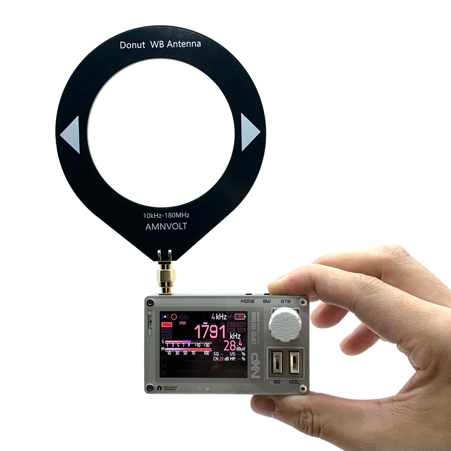 AMNVOLT C3 Mini TEF6686 DSPラジオ ESP32チップ フルバンドラジオ FM