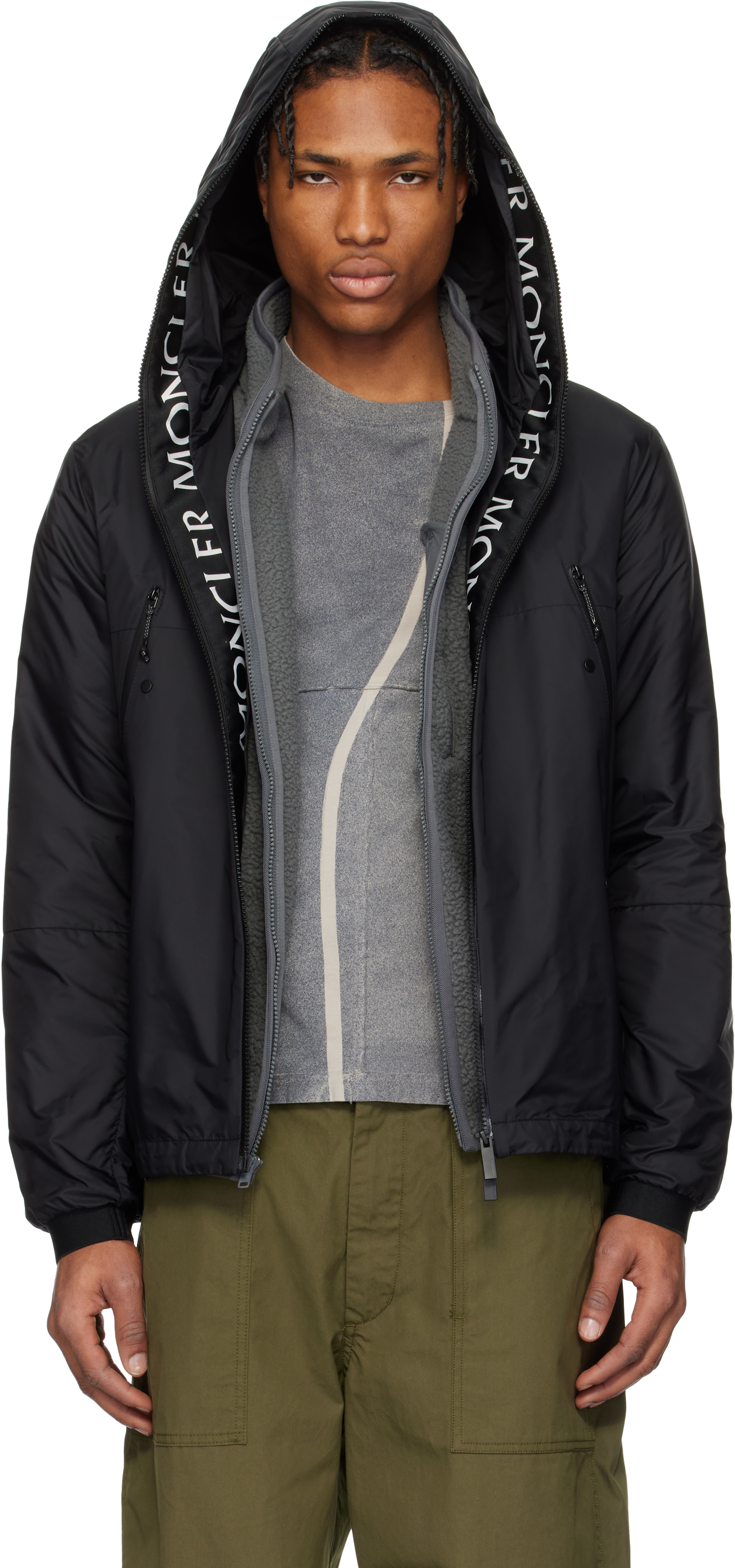 Moncler: Black Junichi Jacket | SSENSE