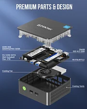 NucBox G3 Plus--Enhanced Performance Mini PC With Intel N150 Processor