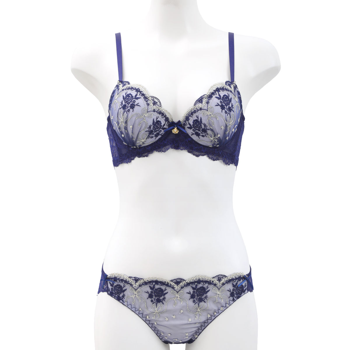 サンエイ 脇高 ロココ調ローズリボン ブラセット ABCD 脇肉 はみ肉