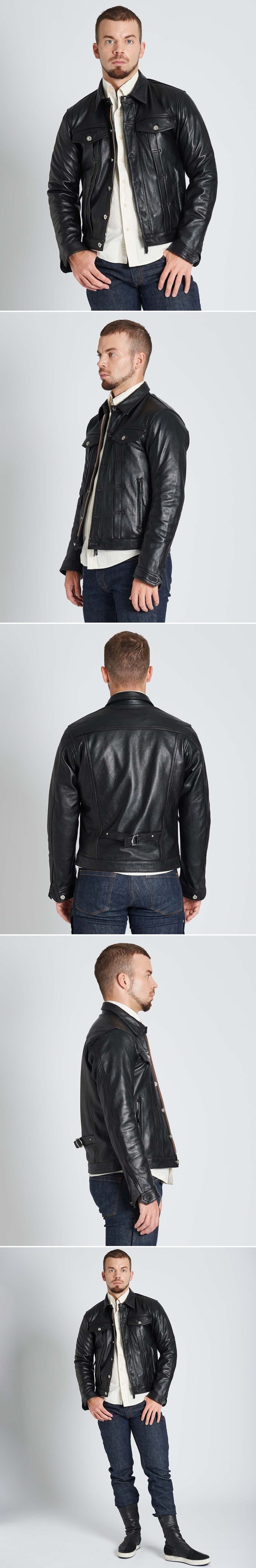 Webike | KADOYA カドヤ DT-LEATHER JAC(DENIM TRUCKER) [K'S LEATHER