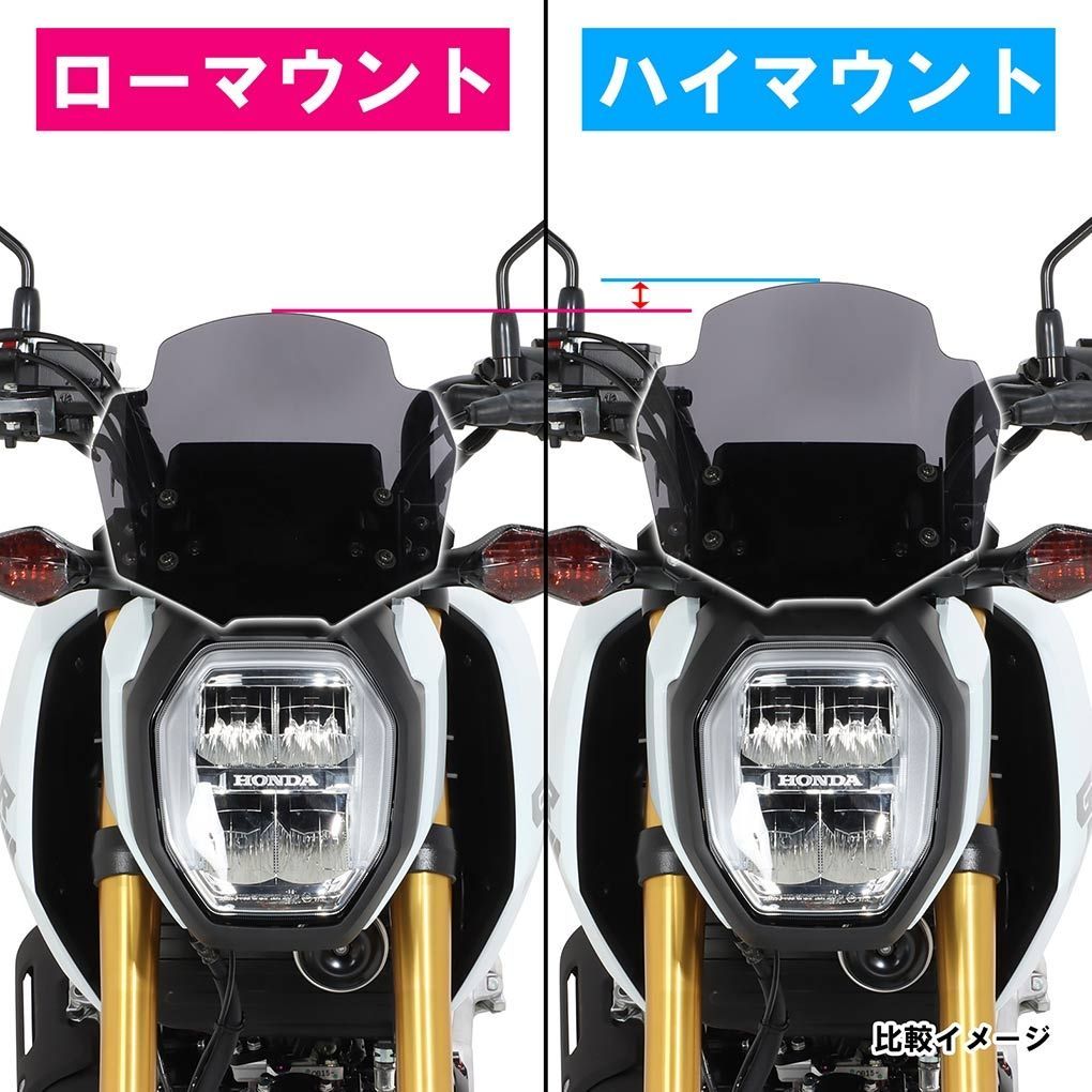 Webike | KITACO キタコ エアロバイザー グロム(670-1481100