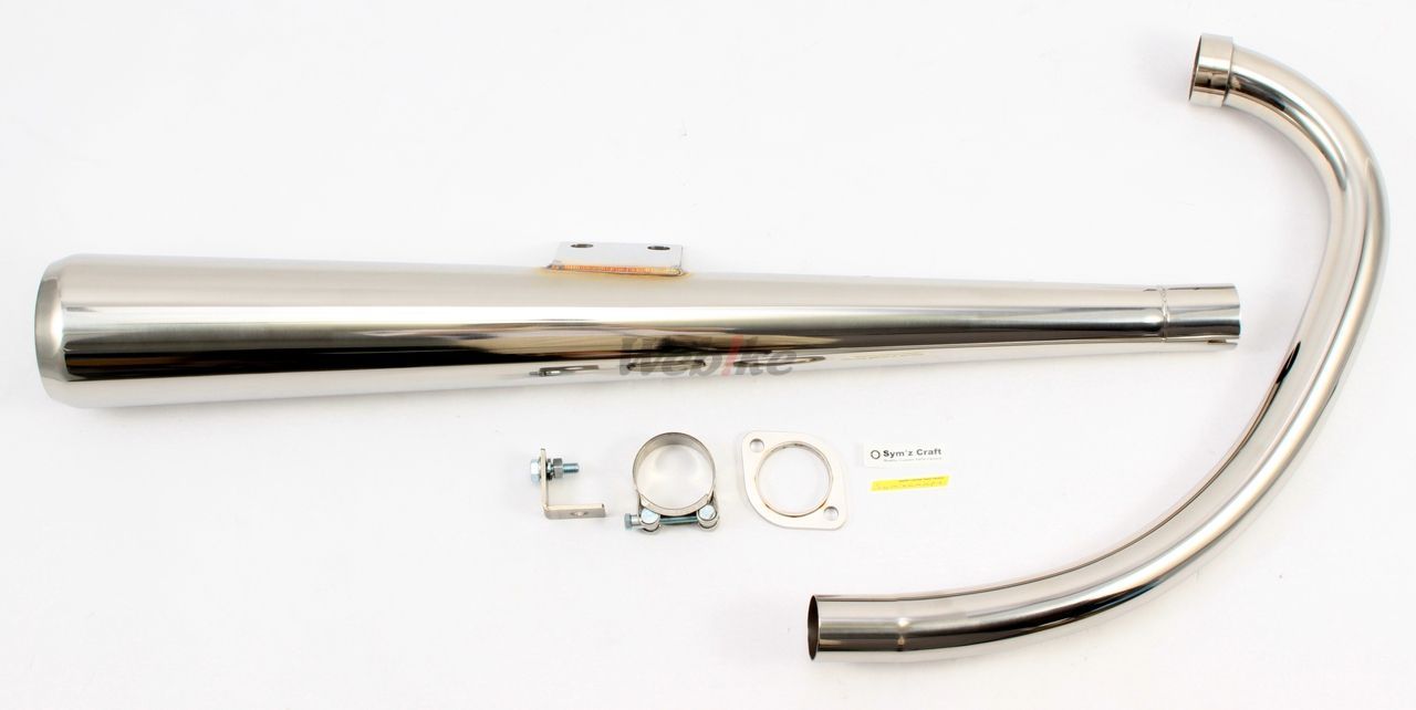 Webike | Sym'z Craft シムズクラフト 手曲げエキゾーストパイプ