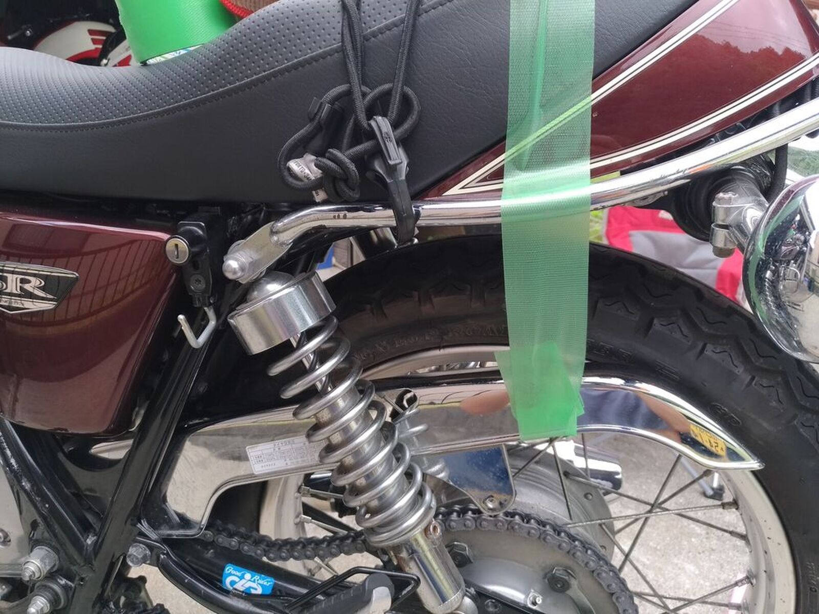 YAMAHA SR400「SR400 リヤハブにXT500のOリング組み込み（取付け