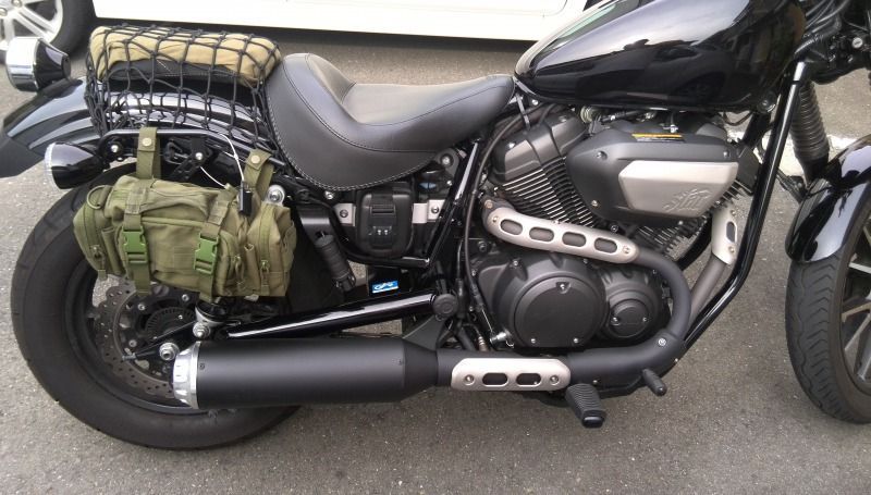 YAMAHA ボルト「キジマMETALFIELDスリップオンマフラーと飯と滝