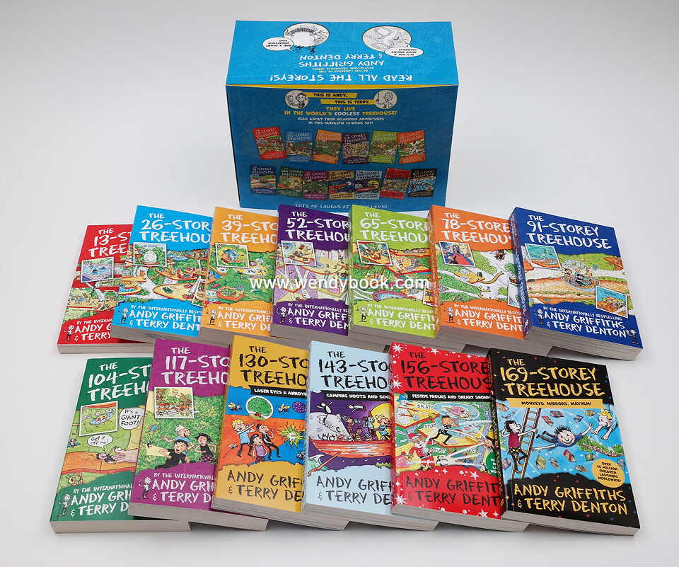 Storey Treehouse 13-169층 페이퍼백 13종 박스 세트 (QR음원 제공