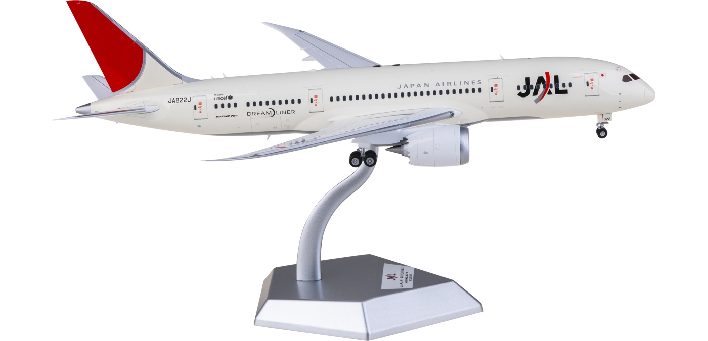 L2028 Japan Airlines 日本航空Boeing 787-8 JA822J SQ Wings 1:200