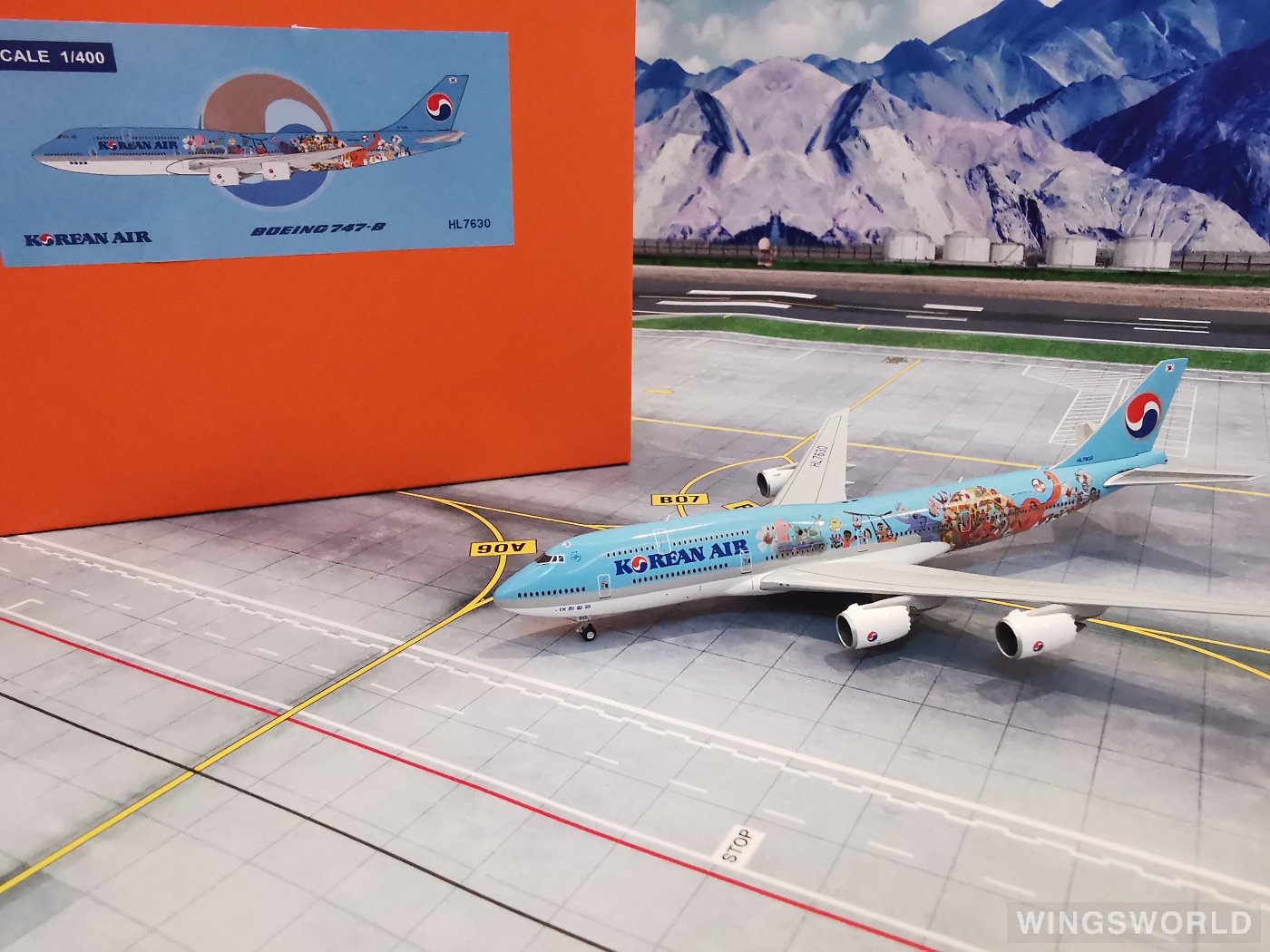 JC Wings 1:400 Boeing 747-8 Korean Air 大韩航空EW4748001 HL7630 的