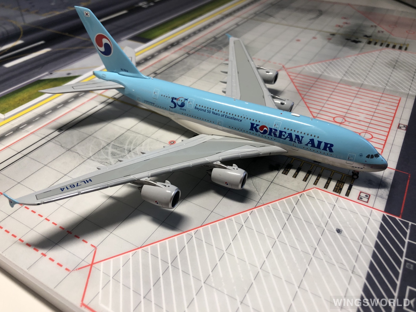 JC Wings 1:400 Airbus A380-800 Korean Air 大韩航空EW4388016 HL7614