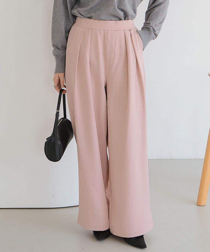 ツータックワイドイージーパンツ | titivate