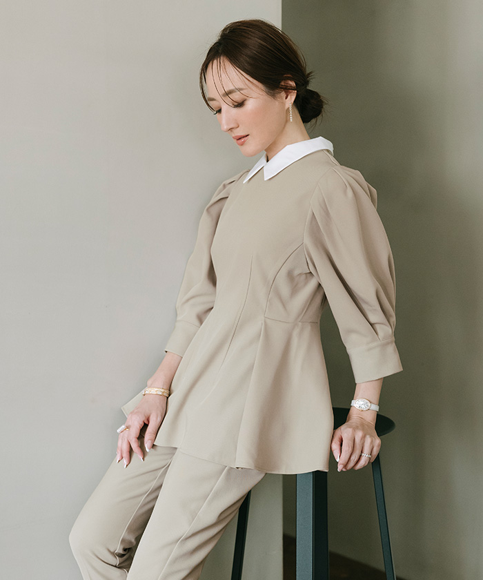 2wayボリュームスリーブボウタイブラウス | ur's（ユアーズ）