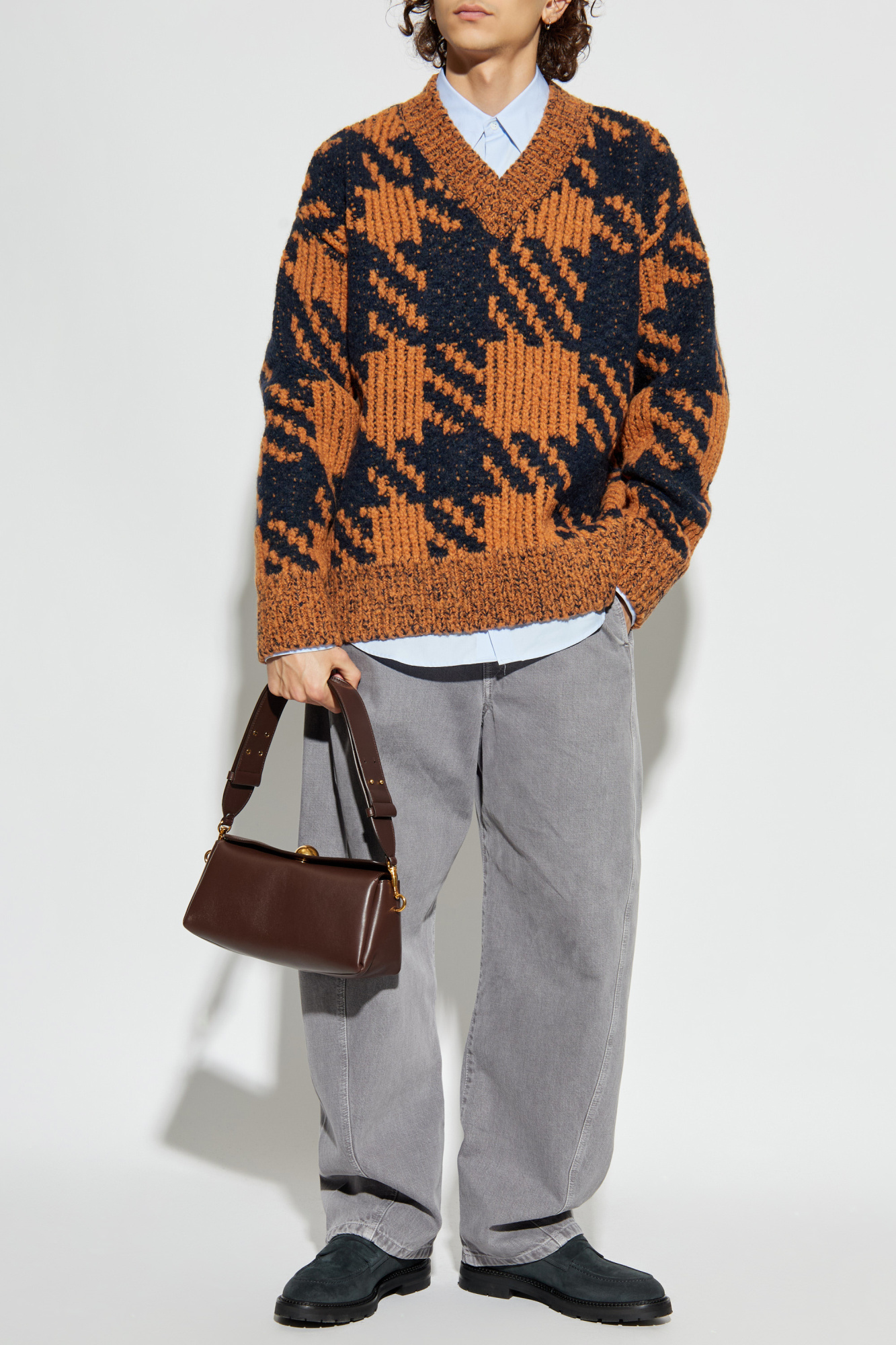 Orange Wool sweater Dries Van Noten - Vitkac Japan