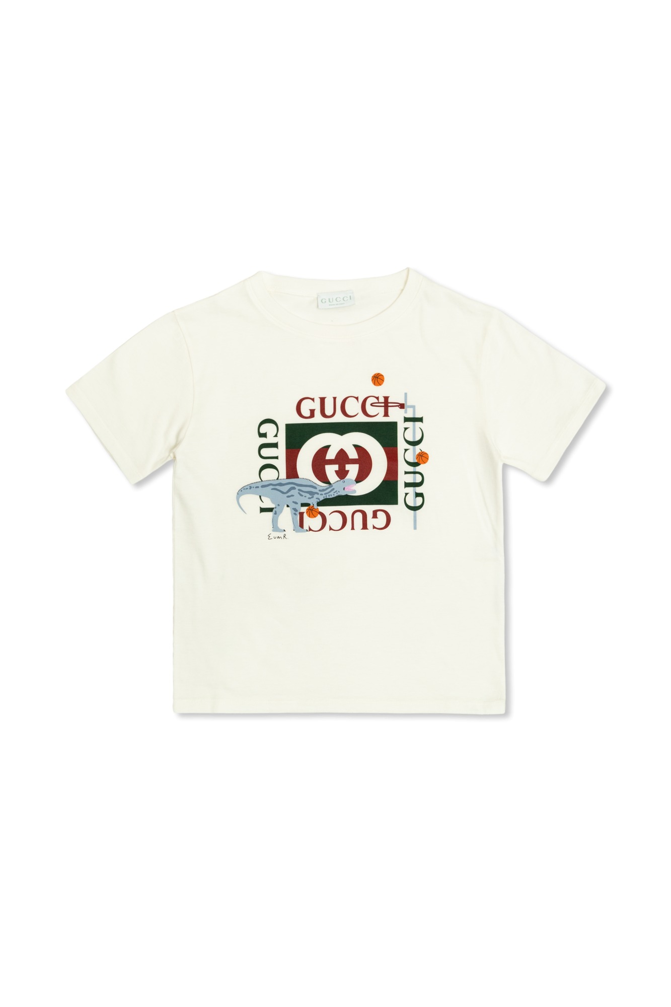 White T-shirt with colorful print Gucci Kids - Vitkac Japan
