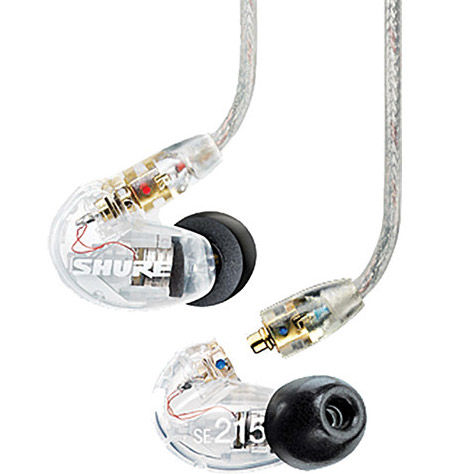 Shure SE215 Pro Sound Isolating Earphones - Clear Body SE215-CL