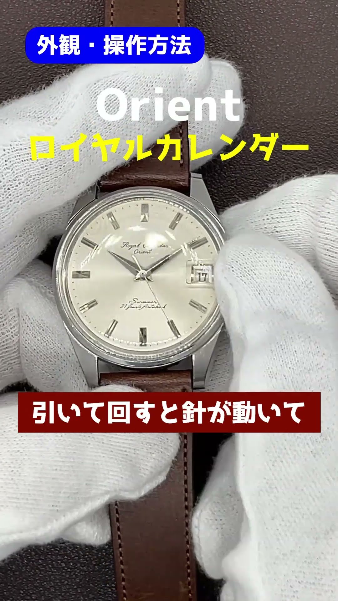 JA-2819| オリエント ロイヤルカレンダー スイマー 21石 Ref.F99013 SS