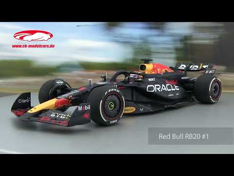 Minichamps 1:18 Max Verstappen Red Bull RB20 #1 winnaar Bahrein GP